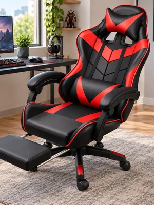 Cadeira gamer vermelha em promoção